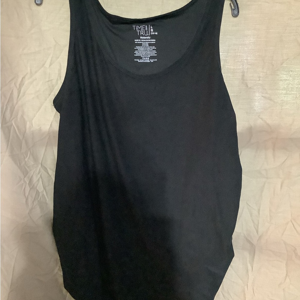 Time and Tru Women's Classic Black Tank Top